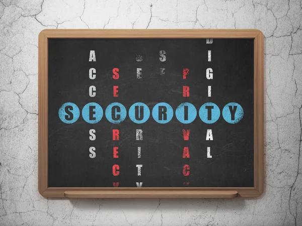 Protection concept: word Security in solving Crossword Puzzle — Stock Photo, Image