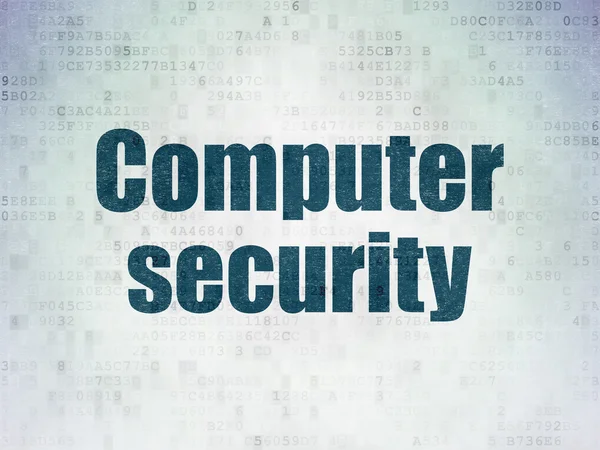 Concetto di privacy: sicurezza informatica su sfondo carta digitale — Foto Stock