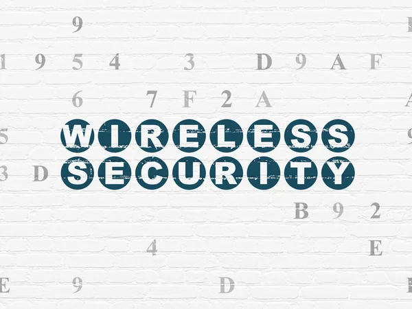 Safety concept: Wireless Security on wall background — Stock Photo, Image