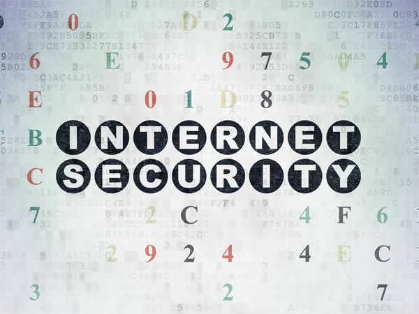 Concetto di sicurezza: Internet Security su sfondo Digital Paper — Foto Stock