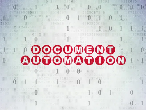 Business concept: Document Automation on Digital Paper background