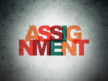 Law concept: Assignment on Digital Paper background