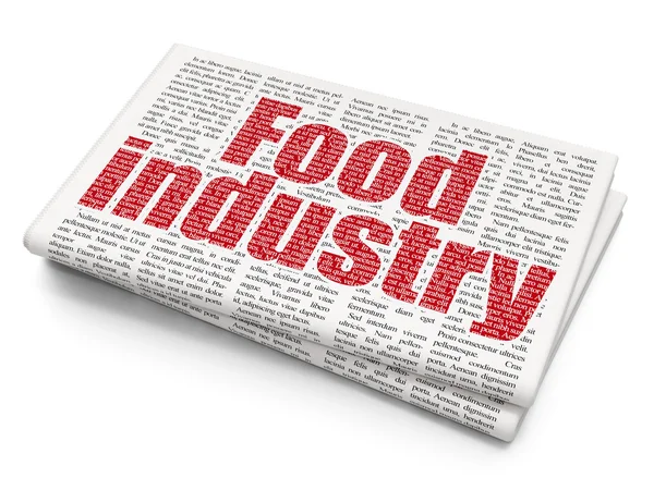 Industry concept: Food Industry on Newspaper background — ストック写真