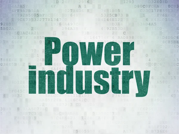 Βιομηχανία έννοια: βιομηχανία παραγωγής ενέργειας σε χαρτί ψηφιακό φόντο — Φωτογραφία Αρχείου