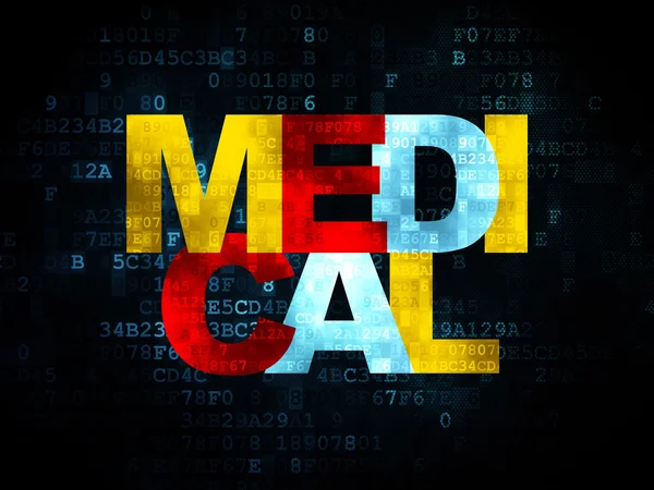 Здравоохранение понятие: Медицина на цифровом фоне — стоковое фото