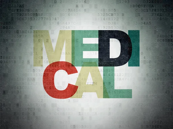 Conceito de cuidados de saúde: Medical on Digital Paper background — Fotografia de Stock