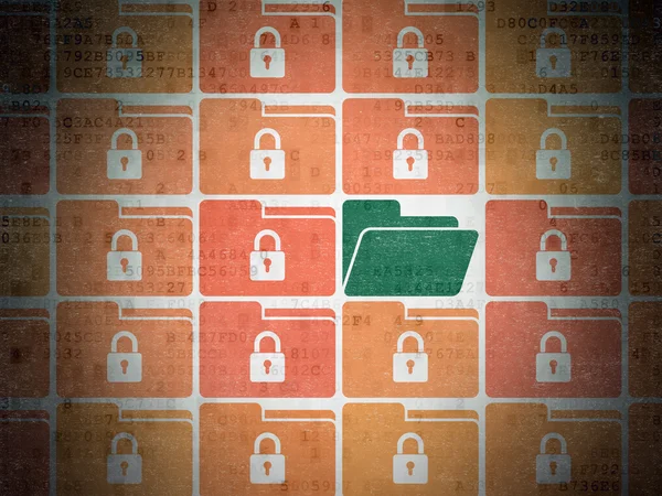 Ekonomi kavramı: klasör simgesinde dijital kağıt arka plan