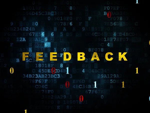 Conceito de financiamento: Feedback on Digital background — Fotografia de Stock