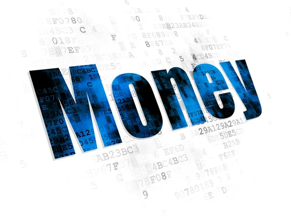Money concept: Money on Digital background — Zdjęcie stockowe