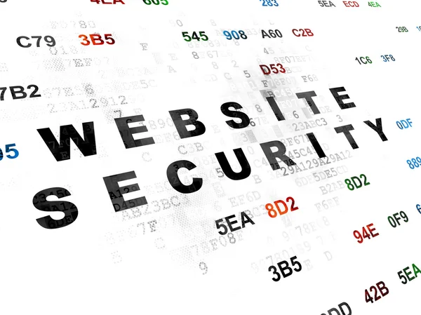 Conceito de privacidade: Website Security on digital background — Fotografia de Stock