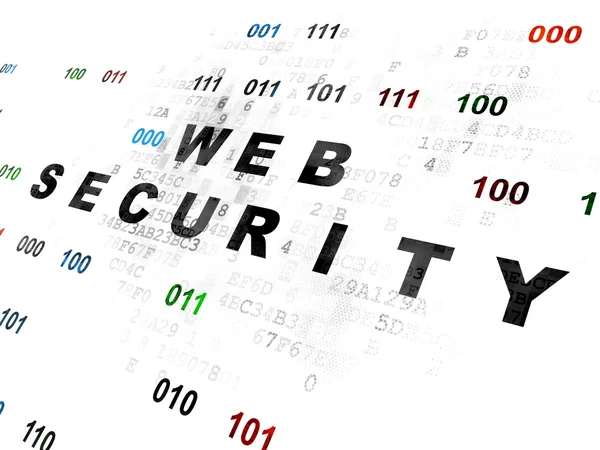 Concetto di privacy: sicurezza web su sfondo digitale — Foto Stock