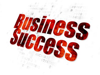 İş kavramı: dijital arka plan iş başarı