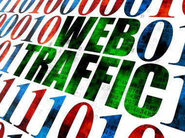 Web development concept: Web Traffic on Digital background