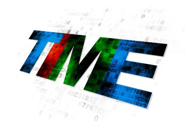 Zaman kavramı: dijital arka plan zamanında