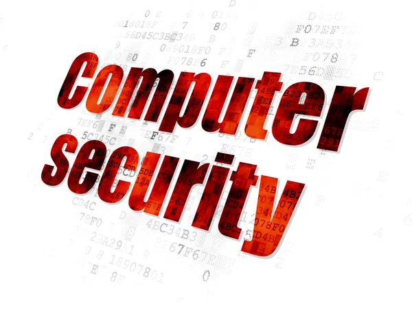 Концепция безопасности: Компьютерная безопасность на цифровом фоне — стоковое фото