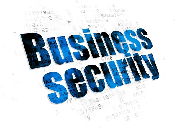 Concept de confidentialité : Business Security sur fond numérique — Photo