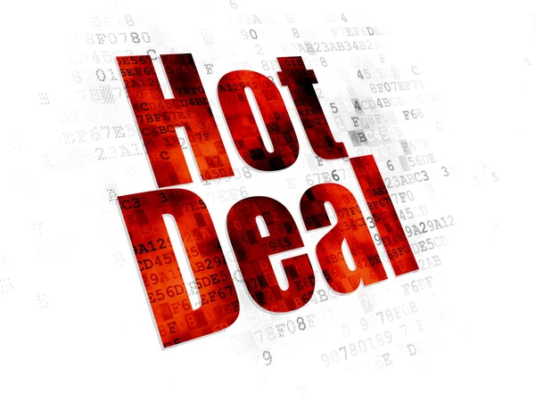 Concepto financiero: Hot Deal sobre fondo digital —  Fotos de Stock