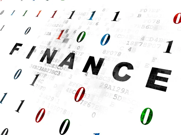 Concept de financement : Finance sur fond numérique — Photo