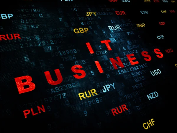 Concetto di finanza: IT Business su sfondo digitale — Foto Stock