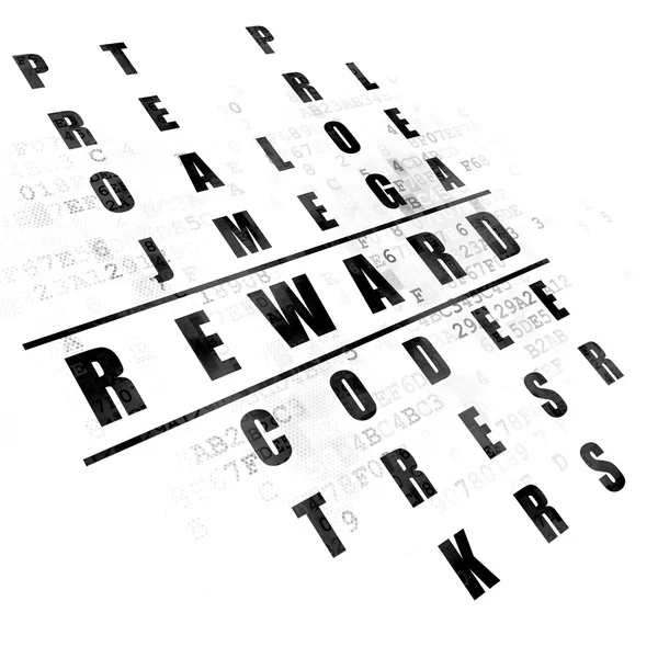 Business concept: word Reward in solving Crossword Puzzle — Stockfoto