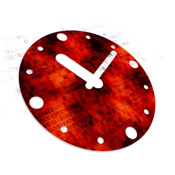 시간 개념: 디지털 배경 시계 — 스톡 사진