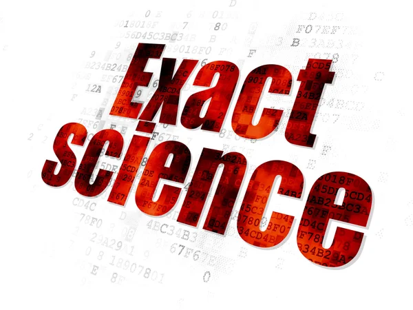 Concetto scientifico: scienza esatta su sfondo digitale — Foto Stock