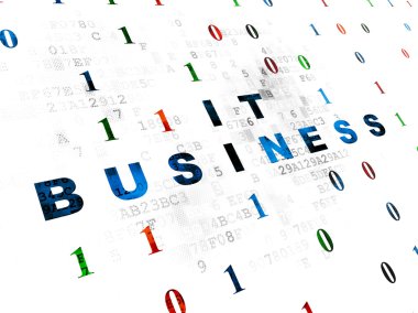 Ekonomi kavramı: Bu iş dijital arka plan üzerinde