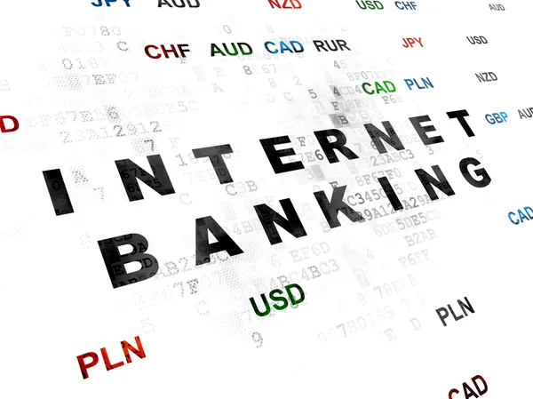 Banking konceptet: Internet Banking på Digital bakgrund — Stockfoto