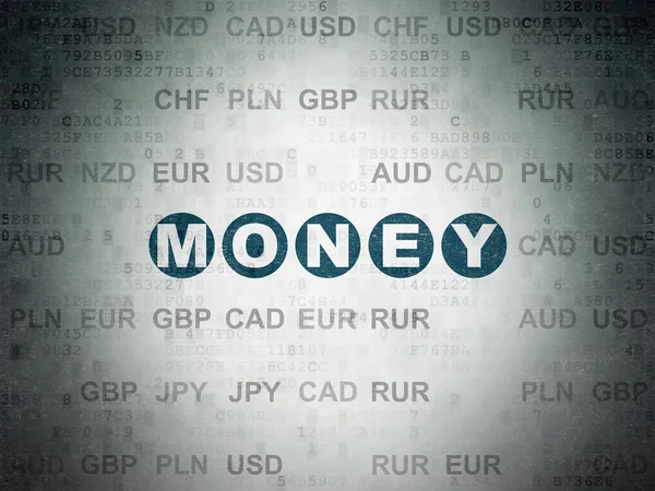 Money concept: Money on Digital Paper background — 스톡 사진
