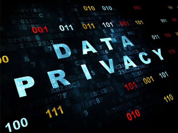 Protection concept: Data Privacy on Digital background