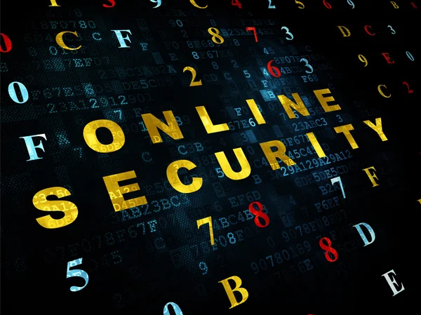 Safety concept: Online Security on Digital background — Stock fotografie