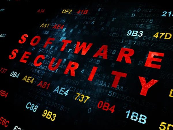 Safety concept: Software Security on Digital background — Stok fotoğraf