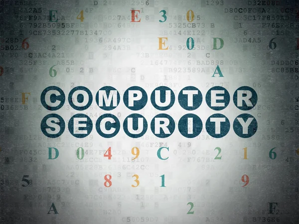 Conceito de segurança: Computer Security on Digital Paper background — Fotografia de Stock