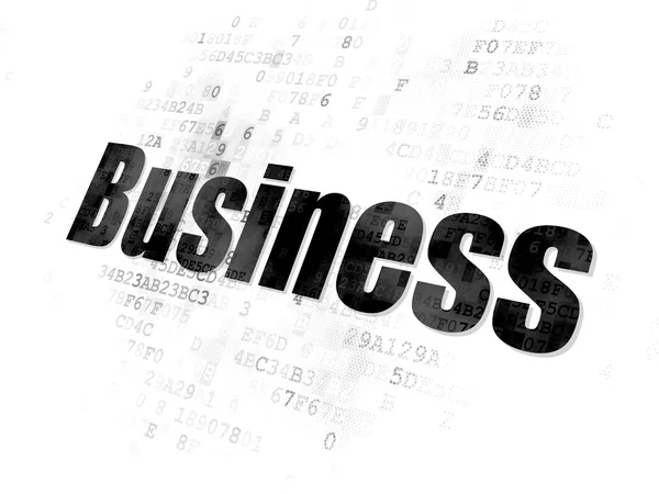 Concepto de negocio: Negocio sobre fondo digital — Foto de Stock
