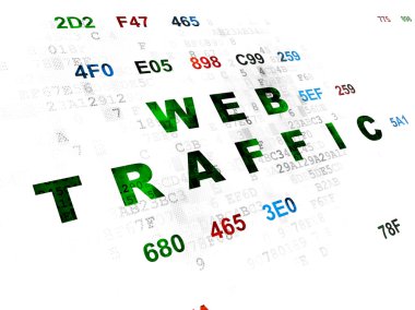 Web development concept: Web Traffic on Digital background