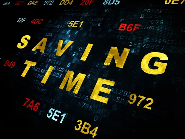 Time concept: Saving Time on Digital background — Stock Photo, Image