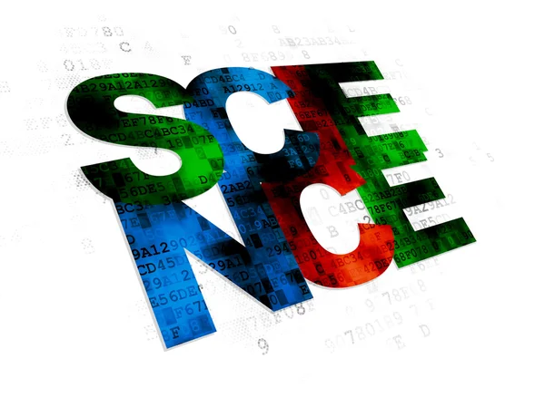 Научная концепция: Наука на цифровом фоне — стоковое фото