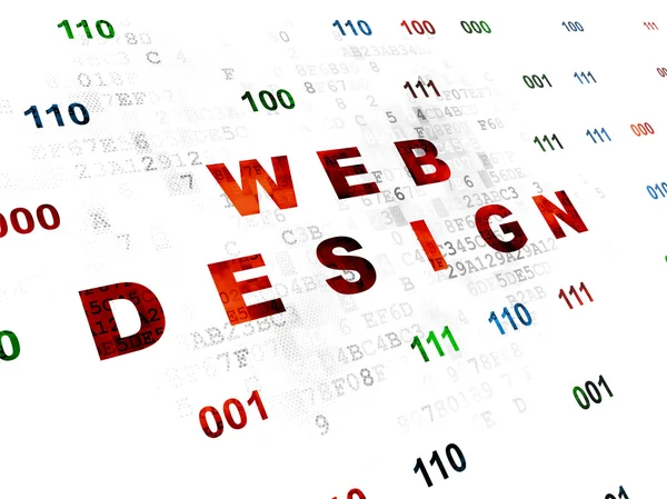 Web development concept: Web Design on Digital background — Stock Photo, Image
