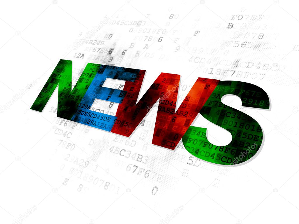 News concept: News on Digital background