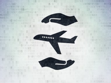 Insurance concept: Travel Insurance on Digital Paper background