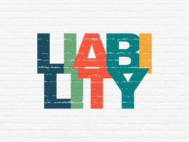 Sigorta kavramı: duvar arka plan üzerinde sorumluluk