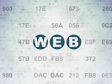 Web design concept: Web on Digital Paper background