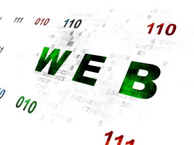Web geliştirme kavramı: Web üzerinde dijital arka plan