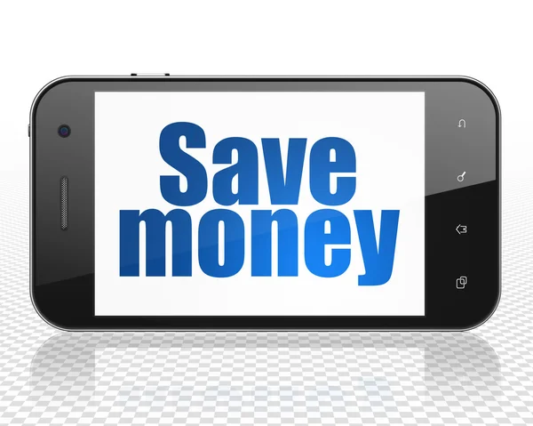 Currency concept: Smartphone with Save Money on display — Stockfoto