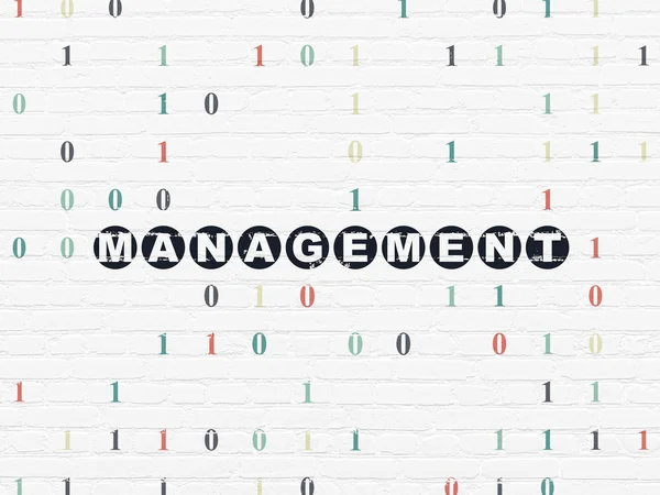 Finance koncept: Management på vägg bakgrund — Stockfoto
