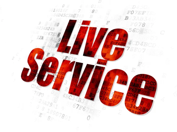 Conceito de negócio: Live Service on Digital background — Fotografia de Stock