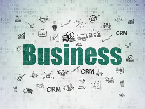 Geschäftskonzept: Geschäft auf digitalem Papier Hintergrund — Stockfoto