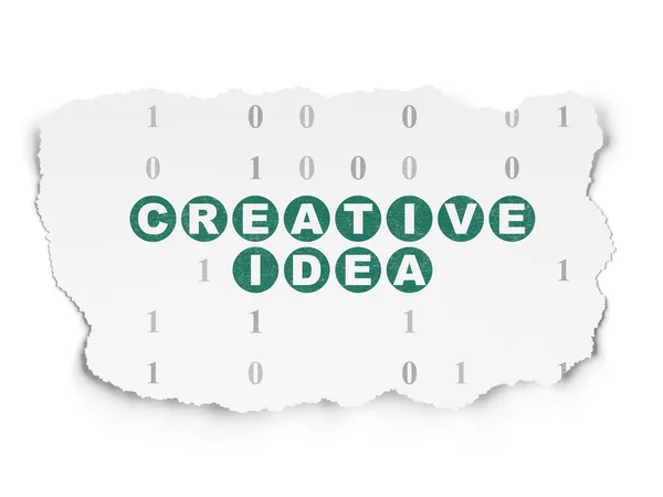 Business concept: Creative Idea on Torn Paper background — ストック写真