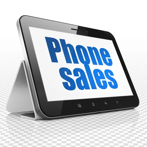 Advertising concept: Tablet Computer with Phone Sales on display — Stock Photo, Image