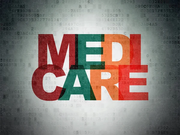 Medicine concept: Medicare on Digital Paper background — Zdjęcie stockowe
